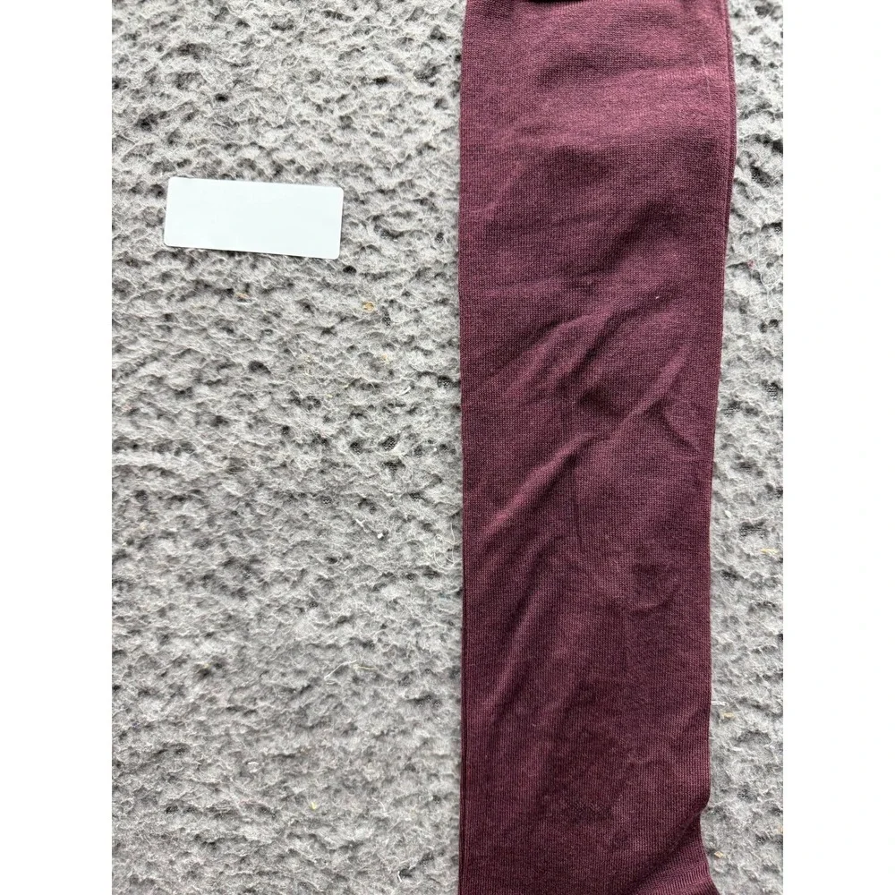 NWT Ermenegildo Zegna Everyday Triple X Knee Sock Burgundy One Size Unisex